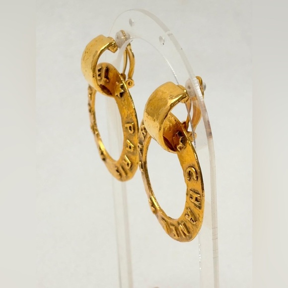 💫 CHANEL hoop earrings / vintage hoop 💫 - Picture 6 of 13